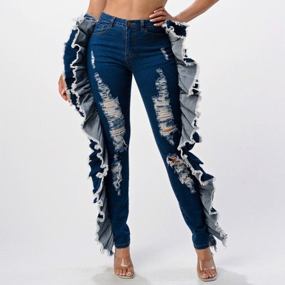 Bombshell in Bloom Denim Jeans
